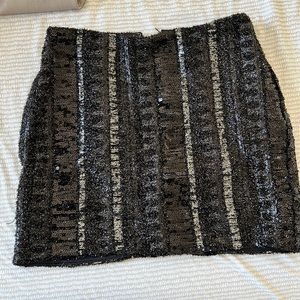 Express sequin mini skirt